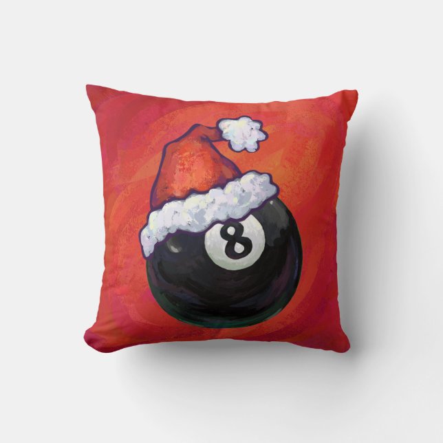 Almofada 8 Ball Christmas Hat (Frente)