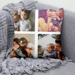 Almofada 8 Colagem de Fotos Personalizada<br><div class="desc">8 travesseiro decorativo Personalizado da Família de Colagem de Fotos de Ricaso - com 8 modelos de fotos</div>