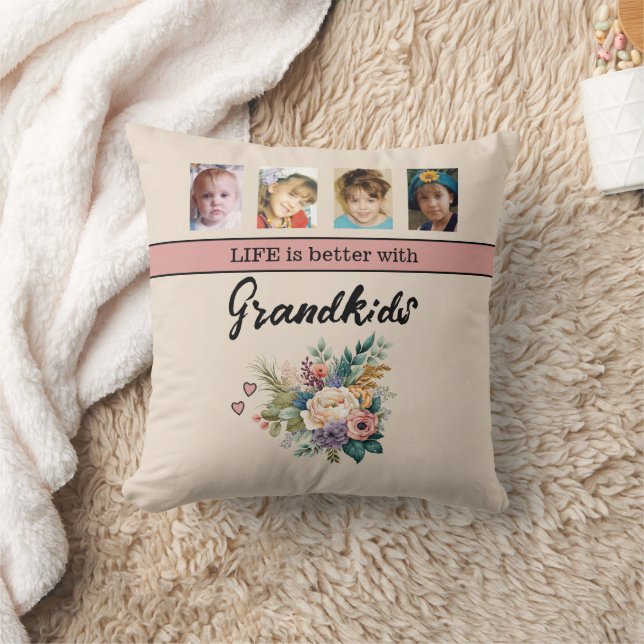 Almofada 8 netos de fotos flores rosa (Cobertor)