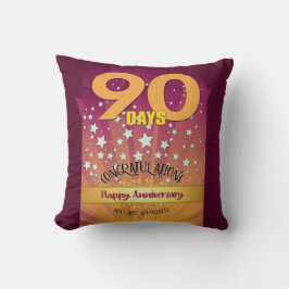 Almofada 90 Dias NOME PERSONALIZADO 12 Passos Aniversário N