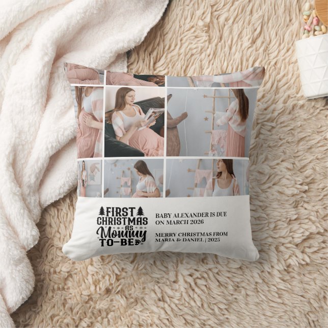 Almofada 9 Photo Mommy to be Christmas Pregnancy  (Cobertor)