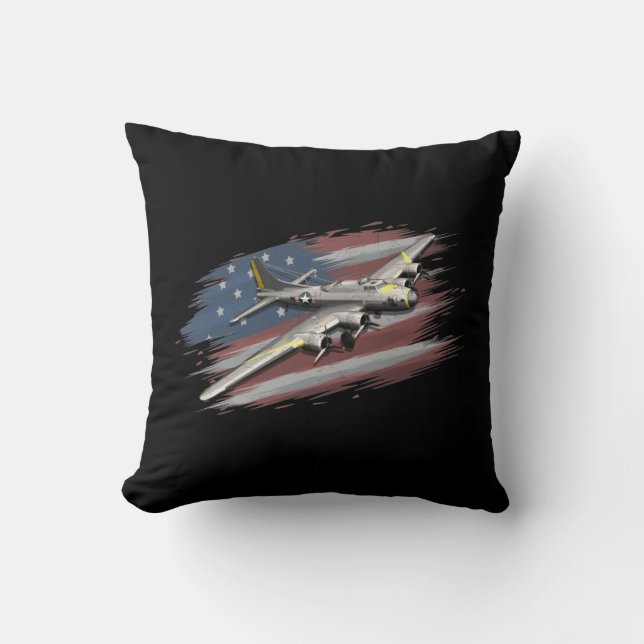 Almofada A-10 Thunderbolt 2 Warthog Plane American FLAG  (Frente)