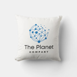 Almofada A arte do logotipo moderno da empresa Planet