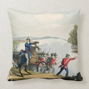Almofada A batalha de Waterloo decidiu pelo duque do poço
