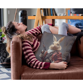 Almofada A caça ao ovo, caça ao coelho da Páscoa