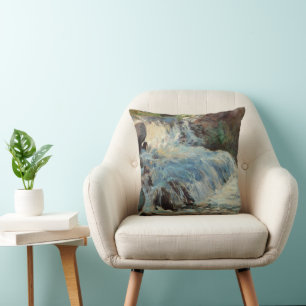 Almofada A cachoeira de Twachtman, Impressionismo Vintage