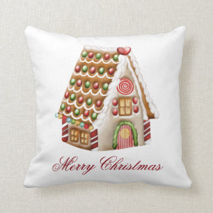 Almofada A casa de pão-de-espécie personaliza