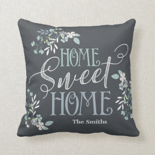 Almofada "A casa doce Home" personalizou o travesseiro
