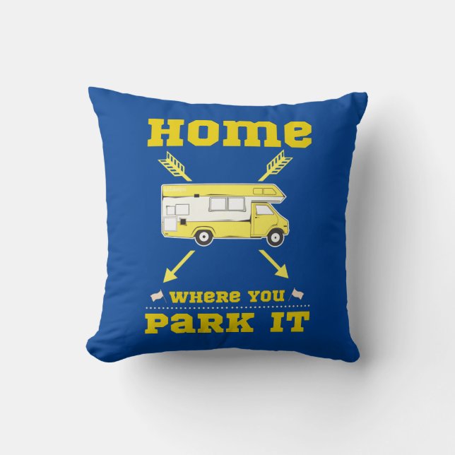ALMOFADA A CASA É ONDE VOCÊ ESTACIONA A VIA (Frente)