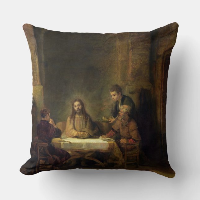 Almofada A ceia em Emmaus, 1648 (óleo no painel) (Frente)