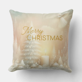 Almofada A Christmas Angel Fantasy Snowy Landscape