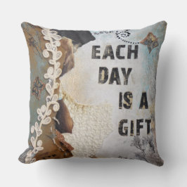 Almofada A Citação De Arte Mídia Mista A Cada Dia É Um Pres