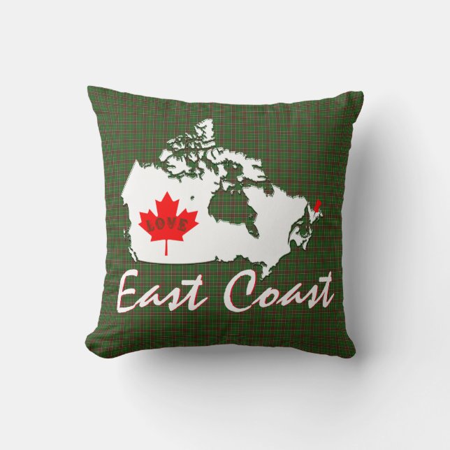 Almofada A costa leste Terra Nova personaliza a cidade do (Frente)