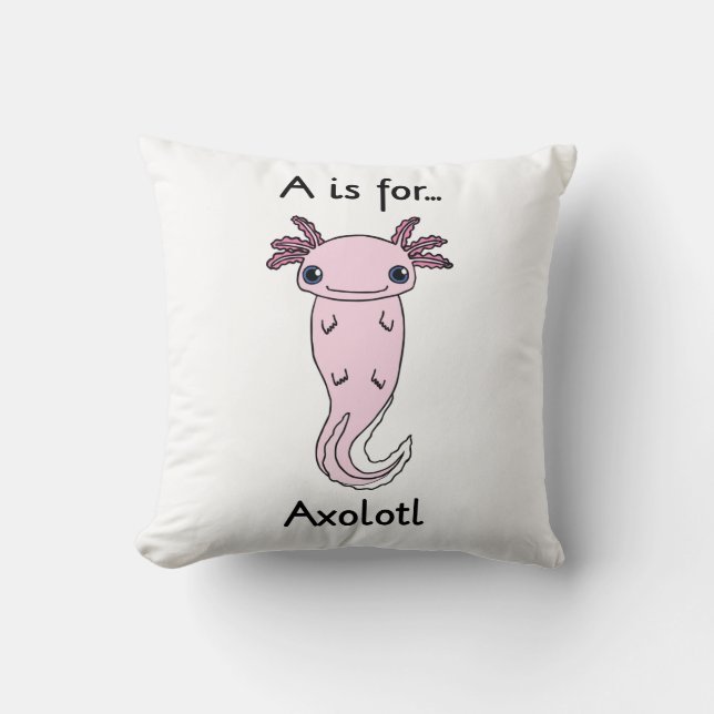 Almofada A é para o travesseiro do Axolotl (Frente)