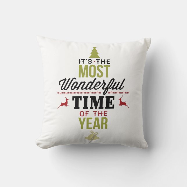 Almofada A época a mais maravilhosa do ano (Frente)