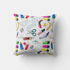 Almofada A escola engraçada fornece personagens