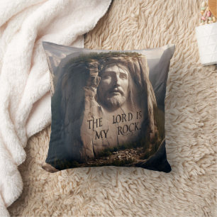 Almofada A Estátua Divina: O Senhor É A Minha Pedra