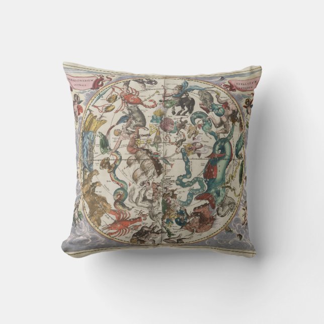 Almofada A estrela do travesseiro da astrologia assina (Frente)