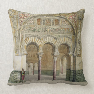 Almofada A galeria da corte dos leões no Alhambra,