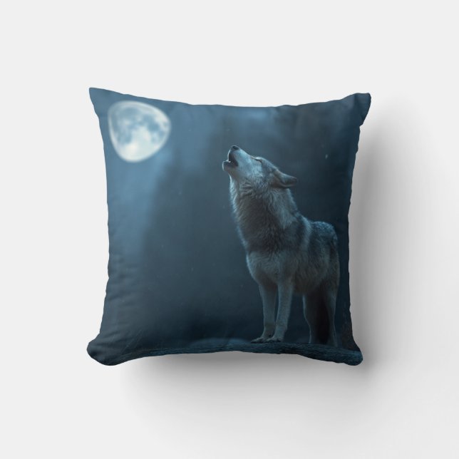 Almofada A Howling Wolf (Frente)