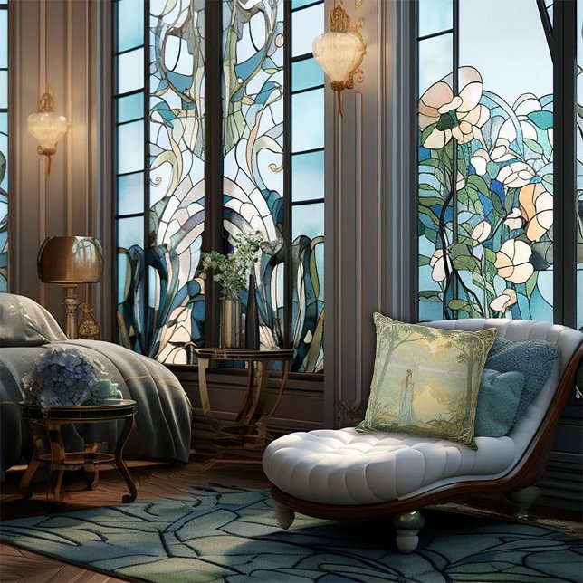 Almofada A Idade Dourada da Arte da Graça Art Nouveau (Criador carregado)