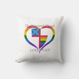 Almofada A Igreja Episcopal Te Ama Travesseiro