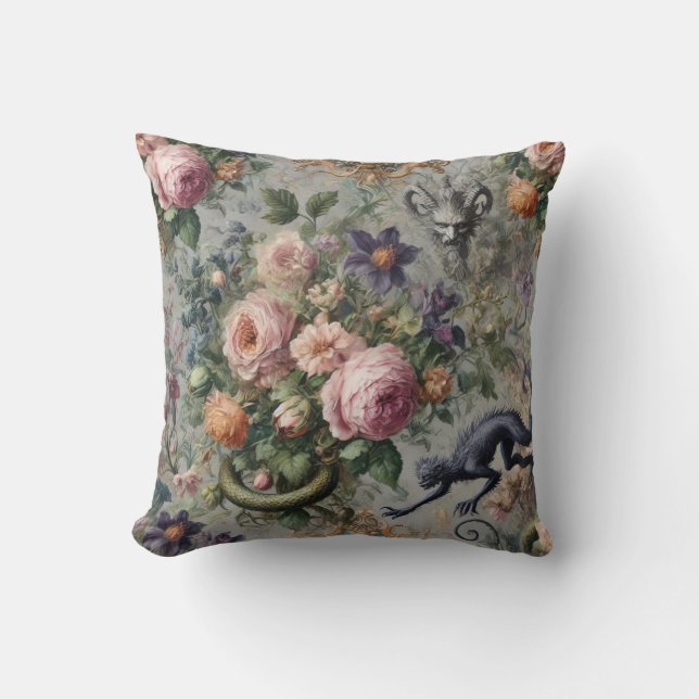Almofada A Lavanda Ameaçada Lycan - Gothic Whimsy Desi (Frente)