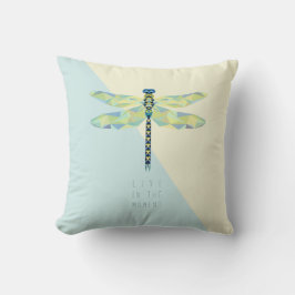 Almofada A libélula vive no momento
