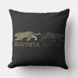 Almofada A linda natureza leopardo