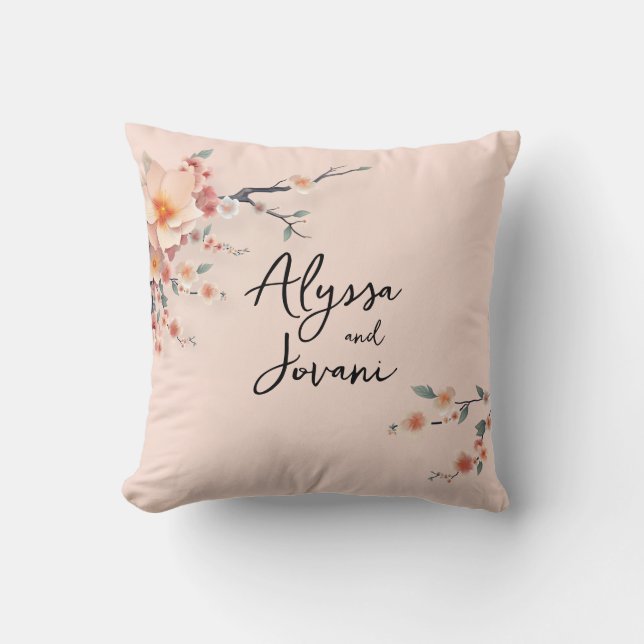 Almofada A Love Blossoming Under the Cherry Trees (Frente)