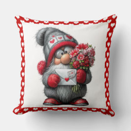 Almofada "A Love Note for You" Valentine Gnome