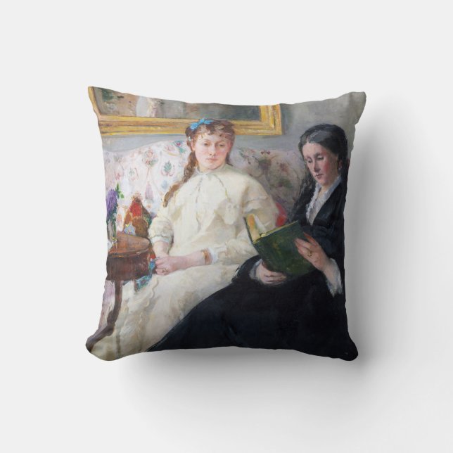 Almofada A Mãe e Irmã do Artista, Berthe Morisot (Frente)