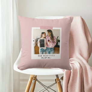 Almofada A Melhor Foto Personalizada Da Mãe Rosa
