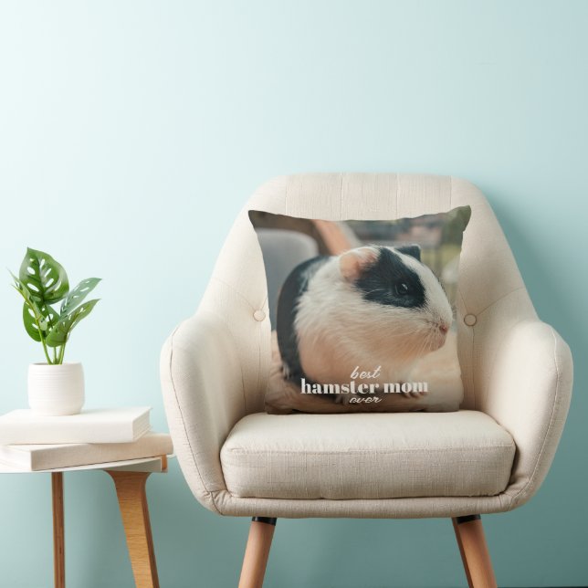 Almofada A Melhor Mãe De Hamster Alguma Vez Personalizada F (Cadeira)