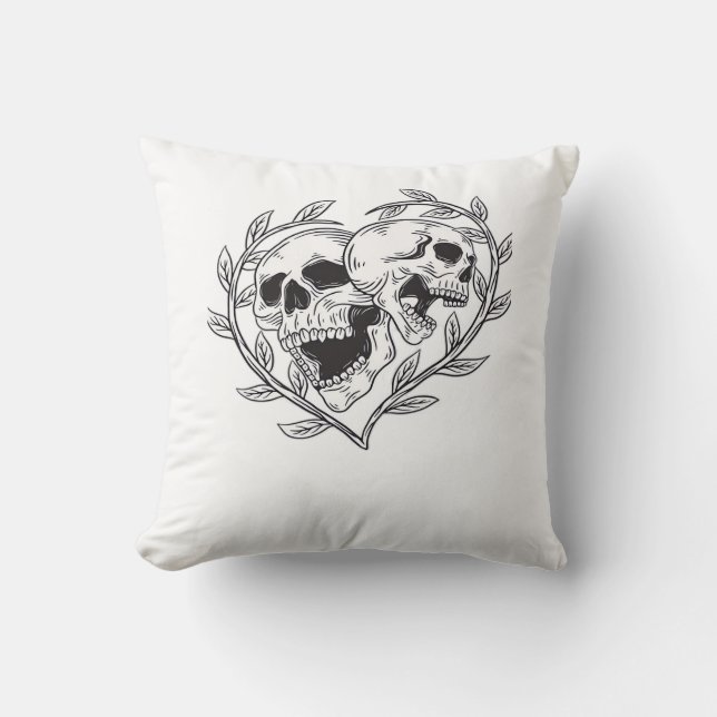 Almofada A Morte Por Muito Tempo Nos Faz (Frente)