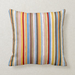 Almofada A multi cor listra o travesseiro decorativo