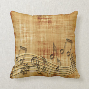 Almofada A música bonita nota o travesseiro decorativo