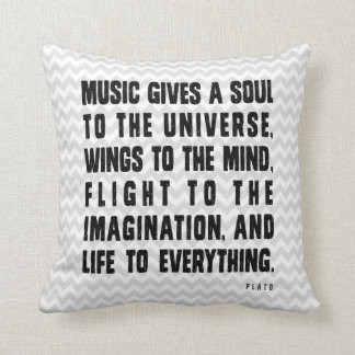 Almofada A música dá a alma ao universo