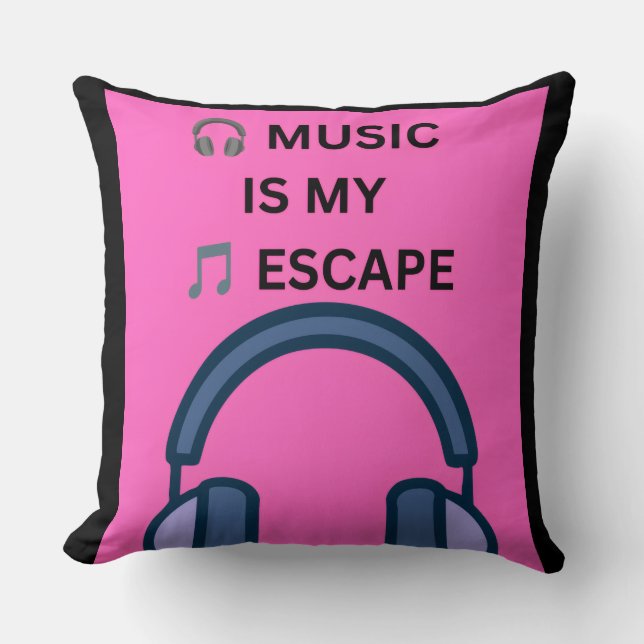 ALMOFADA 🎧 A MÚSICA É MINHA 🎵 ESCAPADA (Frente)