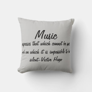 Almofada A música expressa…