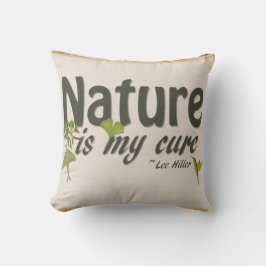 Almofada A Natureza É O Meu Travesseiro decorativo De Cura