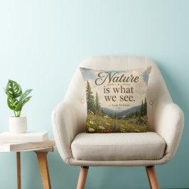 Almofada A Natureza É O Que Vemos Prado Rústico