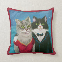 ALMOFADA A NOITE DOS GATOS PARA FORA DESCANSA