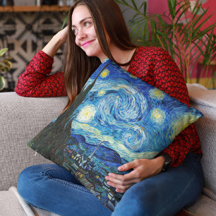 Almofada A Noite Estrelada de Vincent Van Gogh