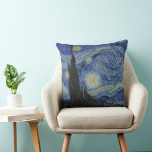 Almofada A Noite Estrelada, pintura a óleo, Vincent Van Gog