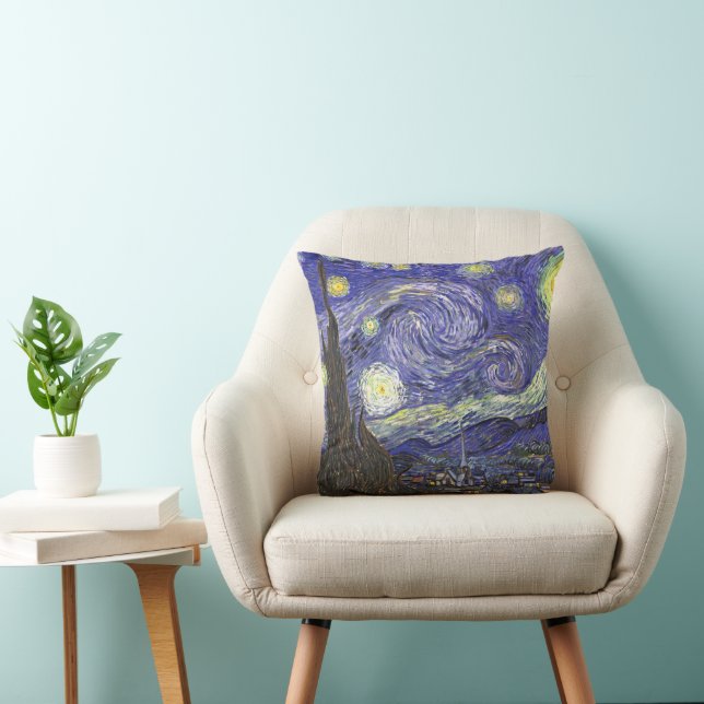 Almofada A Noite Estrelada por Vincent van Gogh (Cadeira)