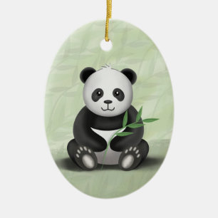 Almofada a panda - ornamento