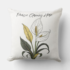Almofada A paz cresce aqui