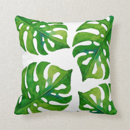 Almofada A planta tropical sae aguarela do travesseiro home