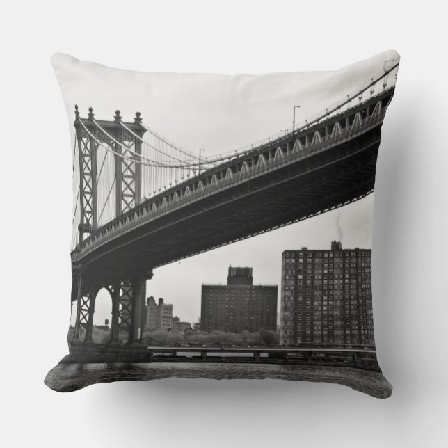 Almofada A ponte de Manhattan na Nova Iorque (Frente)
